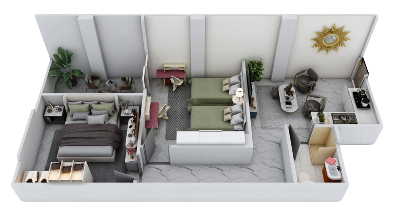 Hurghada Heights Resort Pool & Sea View